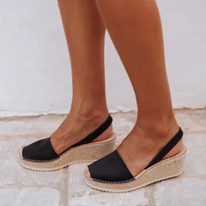 Wedges | Black (Padded)