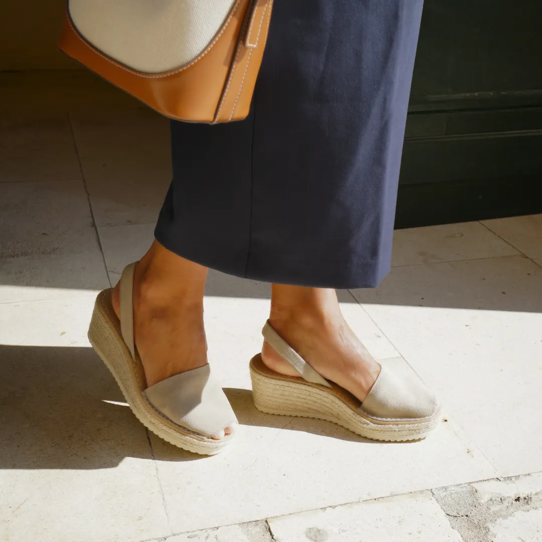 Wedges | Stone Suede (Padded)