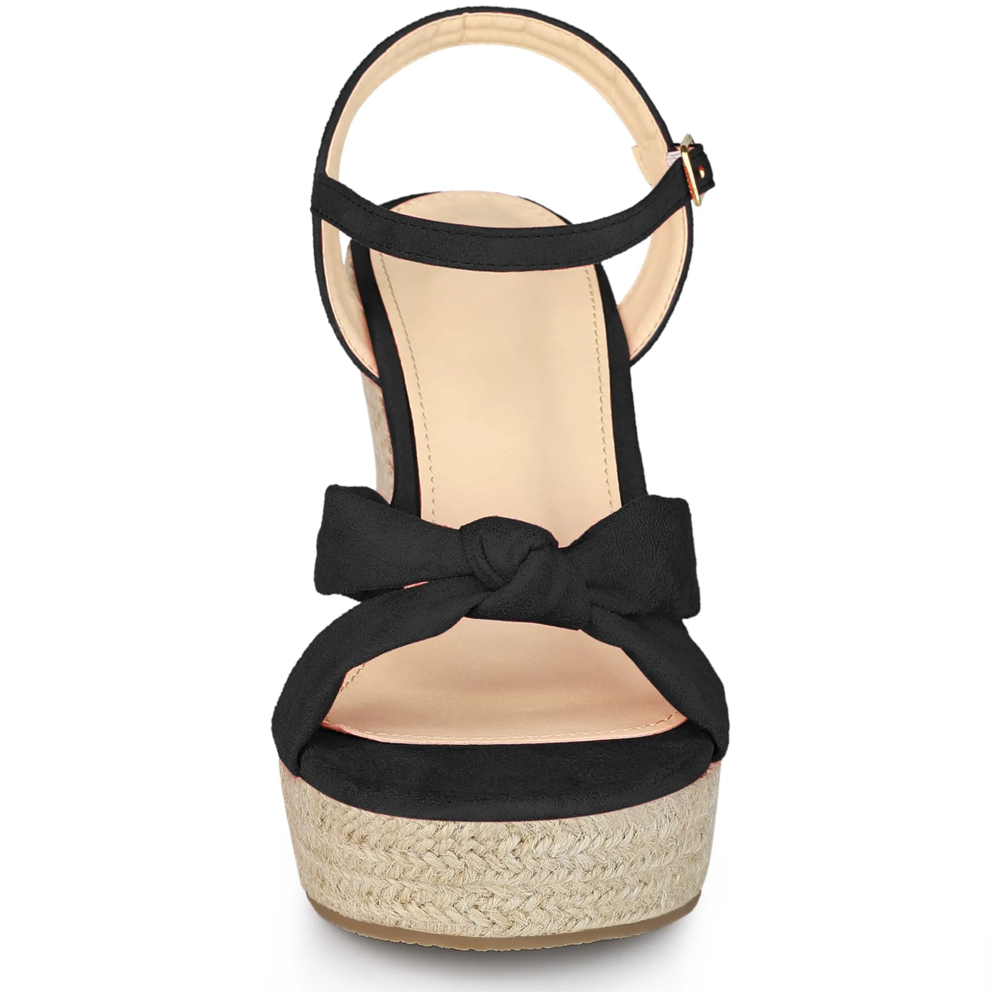 Women's Platform Slingback Espadrille Wedge Heel Sandals