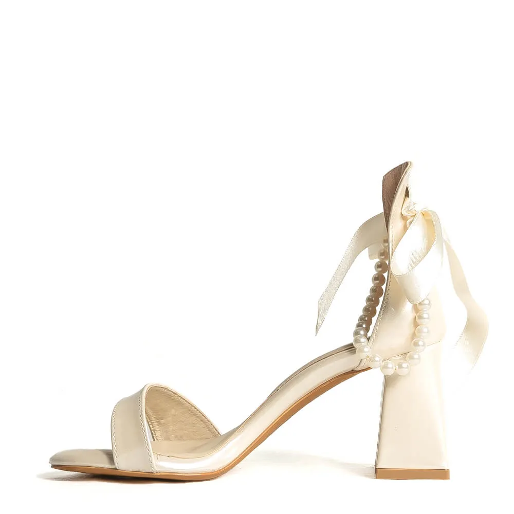 Yara Pearl - Ivory Vegan Leather